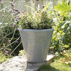 Gardenesque Large Grey Frostproof Clay Plant Pot - W42 x H39cm