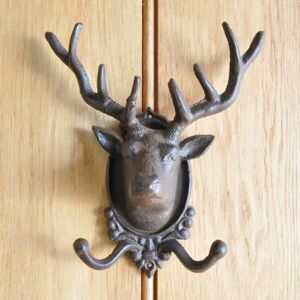 Gardenesque Cast Iron Deer Head Coat Hook