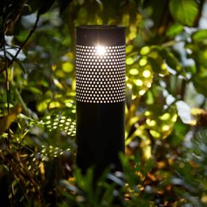 Gardenesque Decorative Metal Solar Lantern 12 Lumens