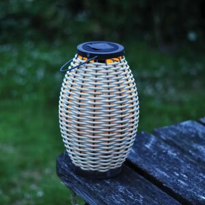 Gardenesque Rattan Weave   Solar Lantern