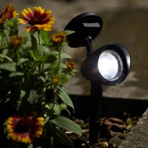 Gardenesque 2x Led Solar Spotlight Warm White - 6 Lumens