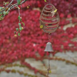 Gardenesque Bee and Hive Bell Garden Hanging Wind Chime Mobile