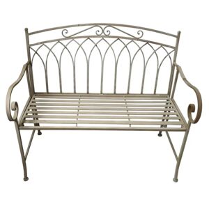 Gardenesque Brunell Ornate Bench   Metal Garden Bench