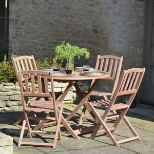 Repton Teak Family Bistro   Garden Furniture Set