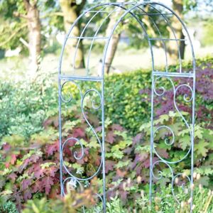 Gardenesque Decorative Metal Scroll Garden Arch