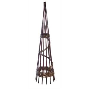 Gardenesque 150cm Willow Spiral Obelisk Plant Support