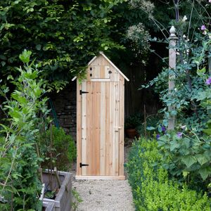 Gardenesque Natural Garden Tool Shed with Shelves