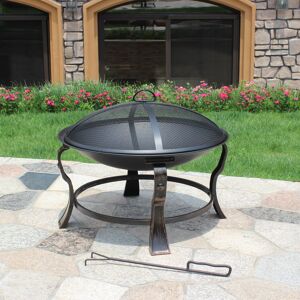 Gardenesque Linton Large Portable Round Bowl   Fire Pit