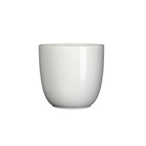 Gardenesque Gloss White Ceramic Indoor Plant Pot - W17xH16cm