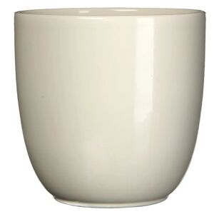 Gardenesque Gloss Cream Ceramic Indoor Plant Pot - W39xH34cm