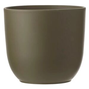 Gardenesque Matt Green Ceramic Indoor Plant Pot   W39 x H34cm