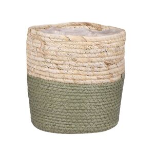 Gardenesque Sage Indoor Woven Basket Green Plant Pot - 23cm