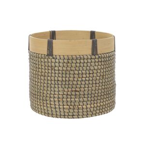 Gardenesque Wooden Woven Basket Indoor Plant Pot - 23cm