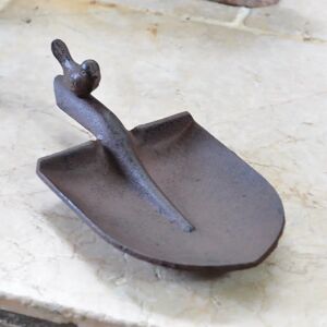 Gardenesque Cast Iron Shallow Spade   Bird Feeder