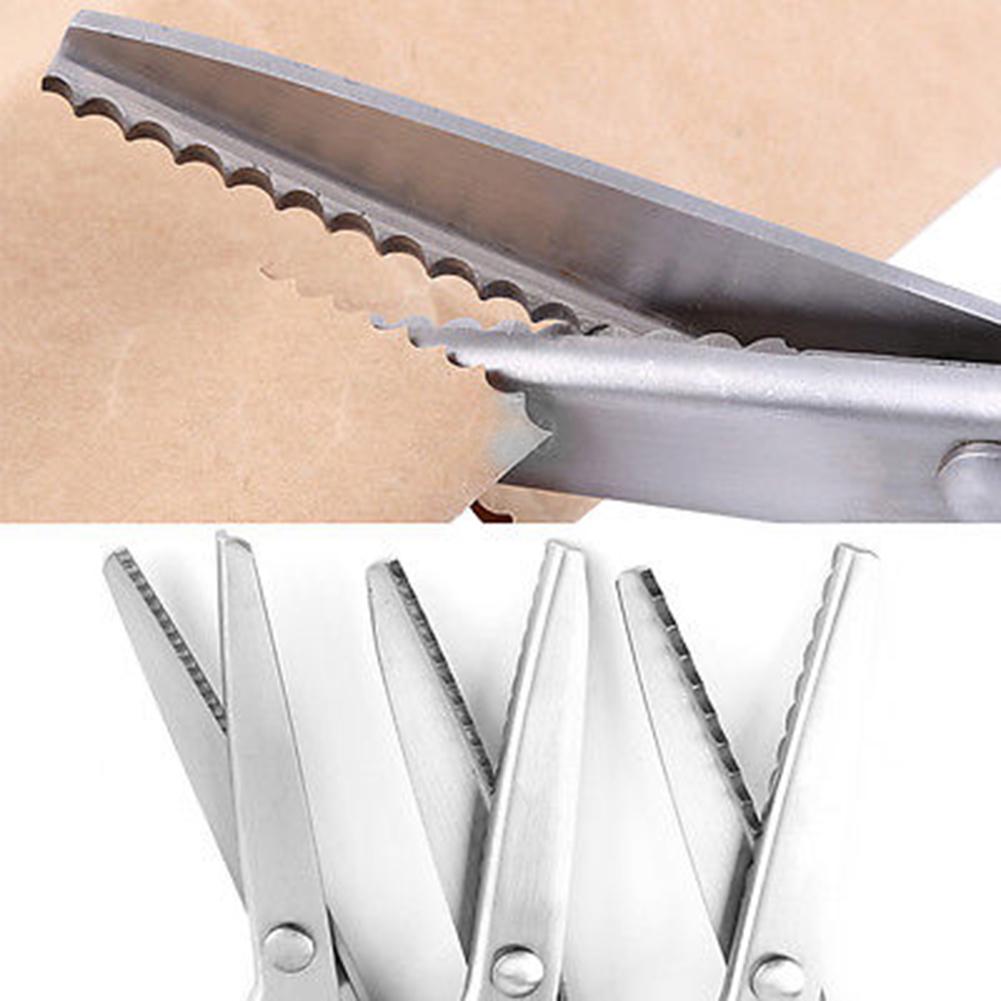 Artist Hobby Pinking Handcraft Edge Scissors Clipper DIY Craft Shears Tool Scalloped/Triangle