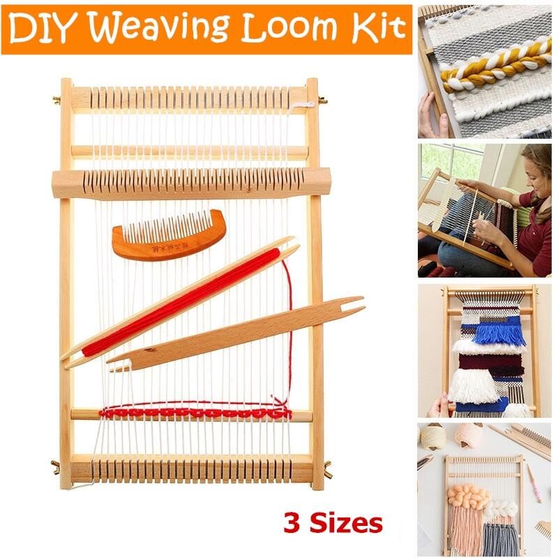 Makeup Kitchen DIY Weaving Loom Children Knitting Toy Hand Adult Wooden Loom Kit Hand Knitting Machine