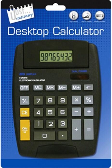 Just Stationery Pop Up Display Desk Calculator