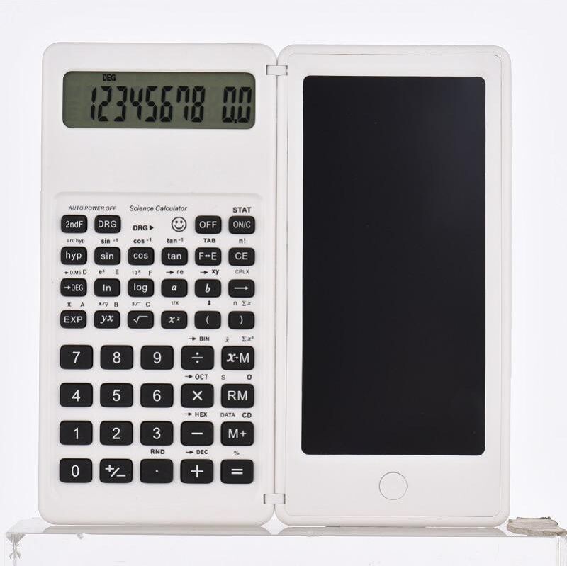 Mango Event Portable Calculator LCD Screen Writing Tablet Folding Scientific Calculator Tablet Digital Drawing Pad With Stylus Pen