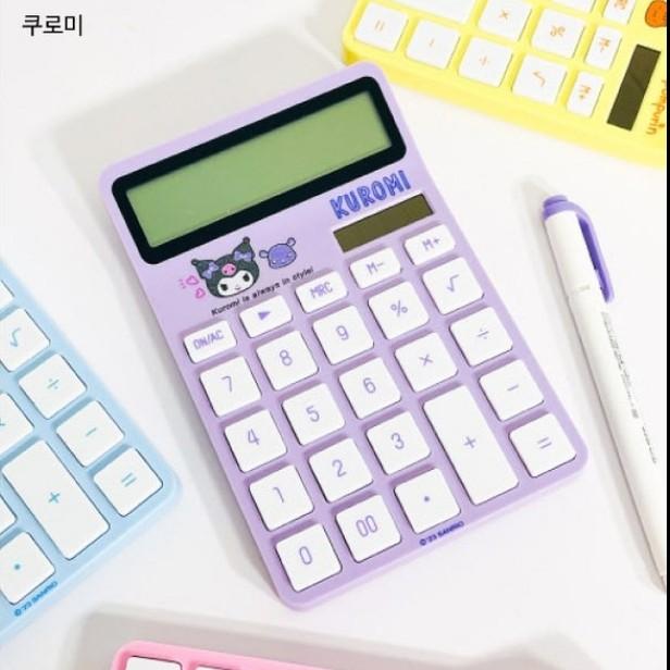 Sanrio Characters' colorful and cute calculator, Kuromi