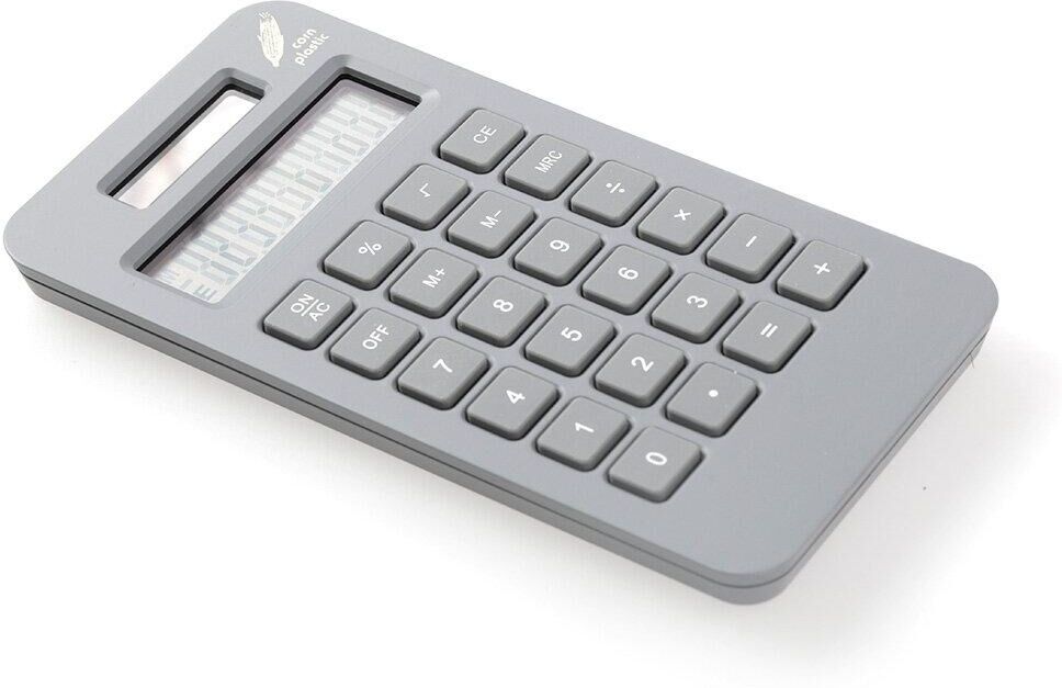 Nektar 12341801 Pocket Calculator, Solar Powered, Recycling Plastic Material, Lightweight, 12 x 6.2 Cm, Stationery