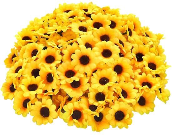 Bluelans flower decoration Useful Artificial Flower Sunflowers Faux Silk Anti-fall