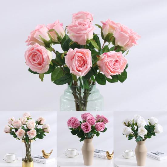 Bluelans flower decoration Excellent Artificial Flower Beautiful 5 Colors Realistic Looking