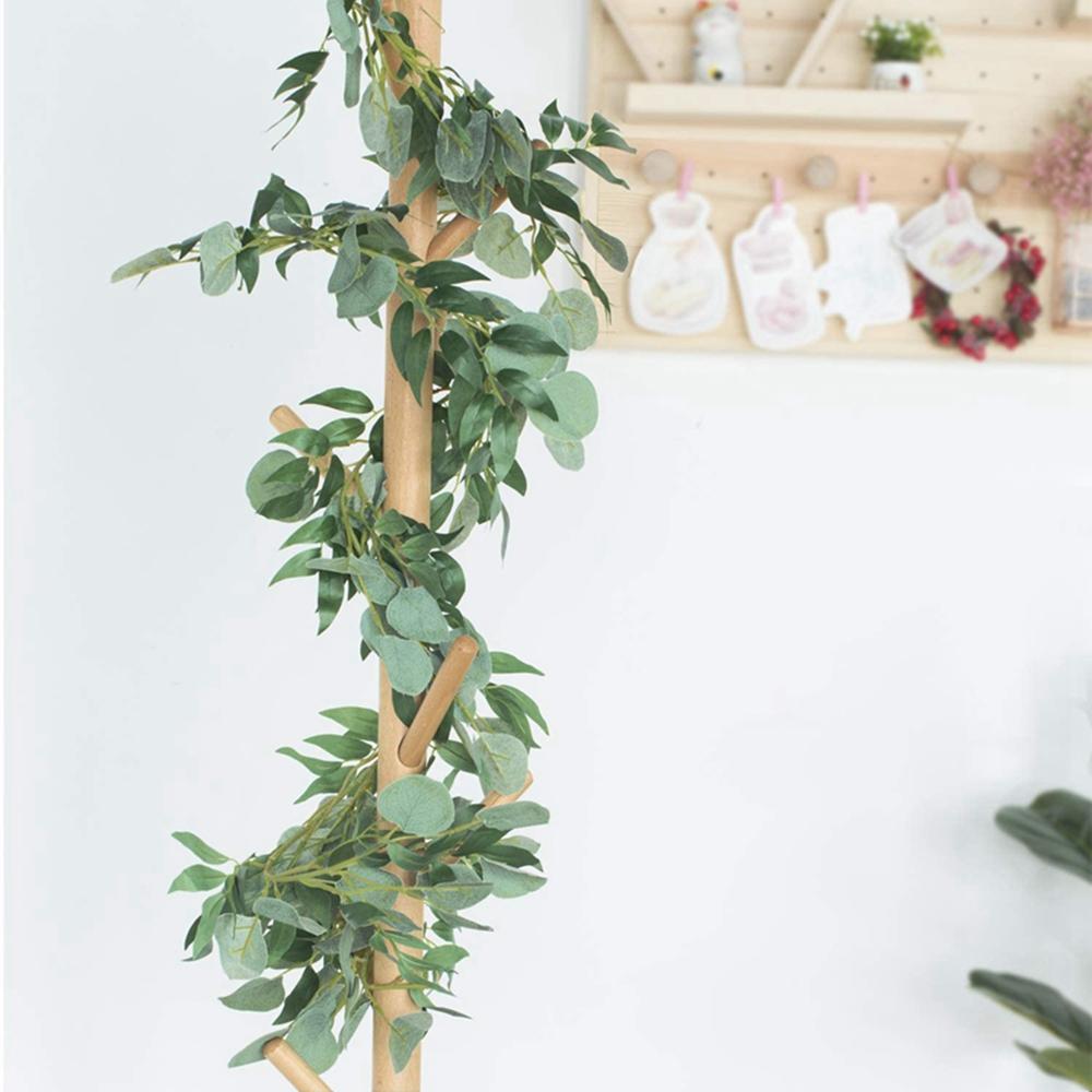 risenprec Wedding  Decoration Wall Decor Artificial Eucalyptus Garland Artificial Plants Fake Vines Rattan