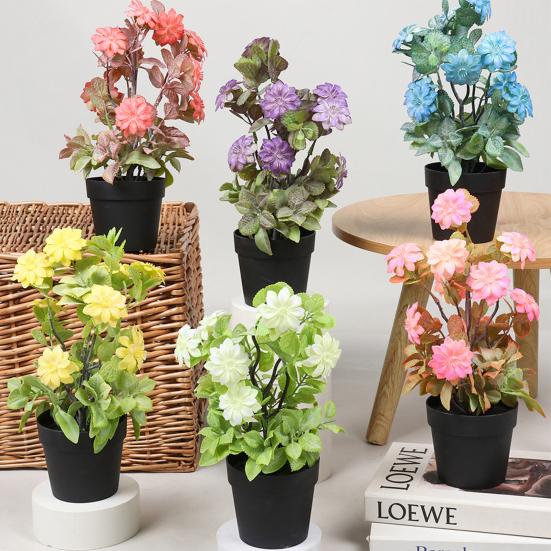 Bluelans flower decoration Soft Artificial Plant Realistic Fadeless Charming