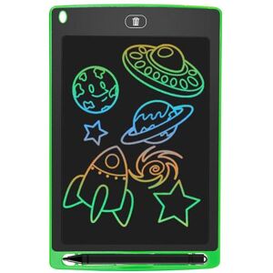 PC Storage 8.5in LCD Digital Writing Tablet Portable Drawing Board (Colorful Green)