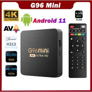 G96 Mini Smart TV BOX Android 11 TVBOX Allwinner H313 H.265 4K 2.4GHz WiFi Media Player 1GB 2GB 8GB 16GB Set Top Box