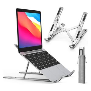 mood jungle Portable Laptop Stand Aluminum Notebook Support Computer Bracket Macbook Air Pro Holder Accessories Foldable Lap Top Base for Pc