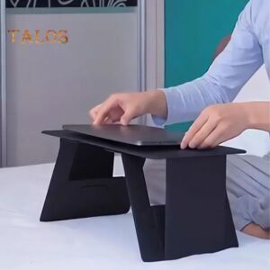 ANBS Laptop Stand Space-saving Foldable Computer Support Stand Adjustable Small Laptop Desk for Home