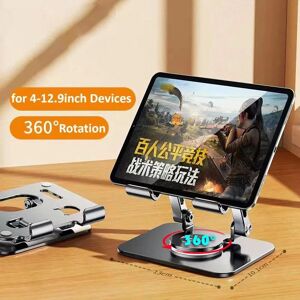 Ainvsy Aluminum Tablet Stand Desk Riser 360° Rotation Multi-Angle Height Adjustable Foldable Holder Dock for Xiaomi iPad Tablet