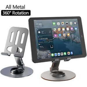 91140106MA0LTJAXX9 All Metal Aluminum 360 Rotation Tablet Holder For iPad Holder Tablet Stand Mount Adjustable Flexible Mobile Phone Stand