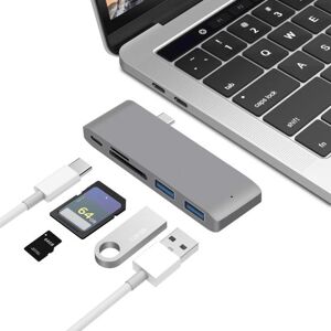 3C Accessories Exclusive Expansion Dock Quick Transmission Stable Output 4 in1 Type-C TF/SD-Card USB 3.0 Docking Stand for MacBook Pro 2020/2019/2018/2017/2016