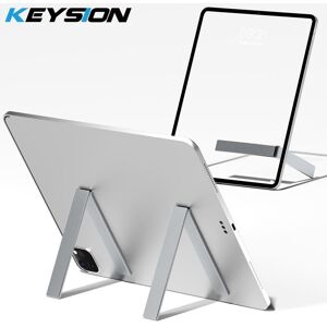 KEYSION Durable Mini L Shaped Tablet Stand Foldable Aluminium Alloy Plate Stand Table Holder Bracket for iPad Huawei Samsung Pad