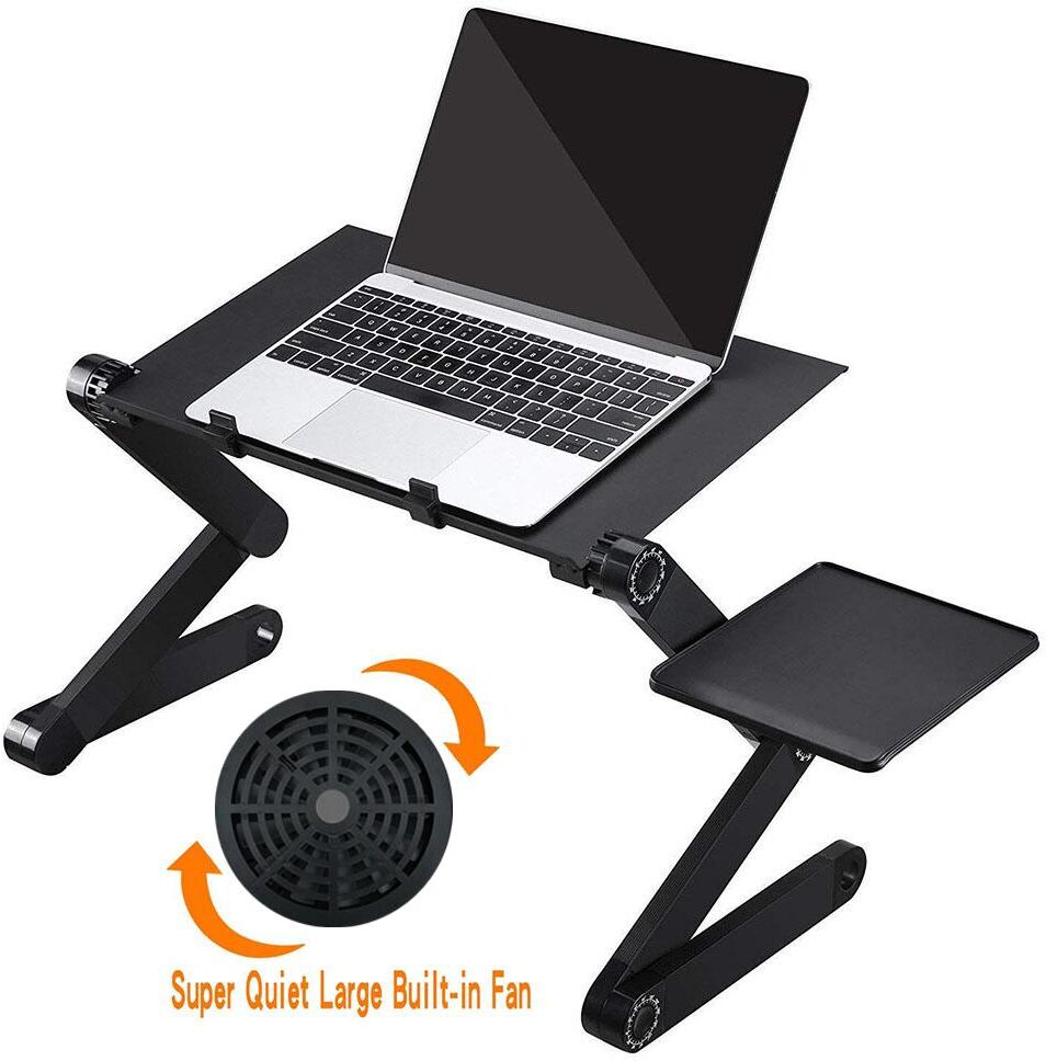 WinHolder Laptop Stand Table With Mouse Pad Adjustable Folding Ergonomic Design Stands Notebook Desk For Macbook Netbook Ultrabook Tablet