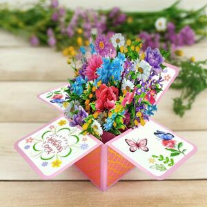 TTikTok 1pc 3D Pop Up Mother's Day Card, Funny Mothers Day Cards From Daughter Son, Happy Mothers Birthday Greeting Card With Note Card And Envelope