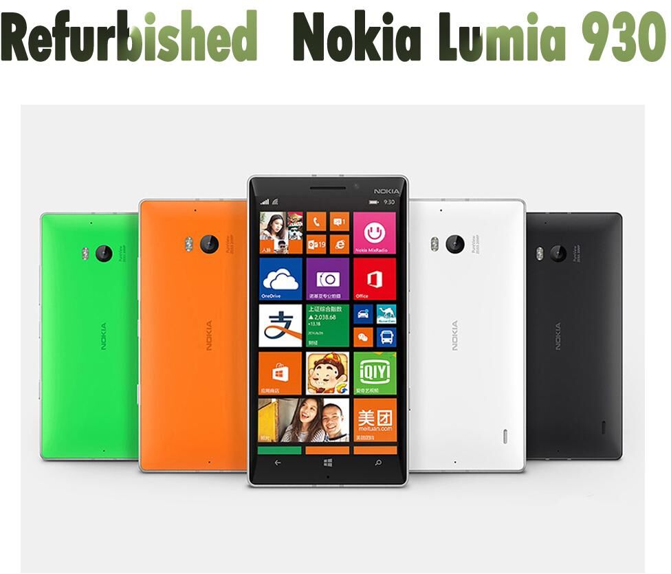 Refurbished Nokia Original Nokia Lumia  930 Unlocked Original 3G GSM WIFI GPS 8MP 16GB memory Mobile Phone