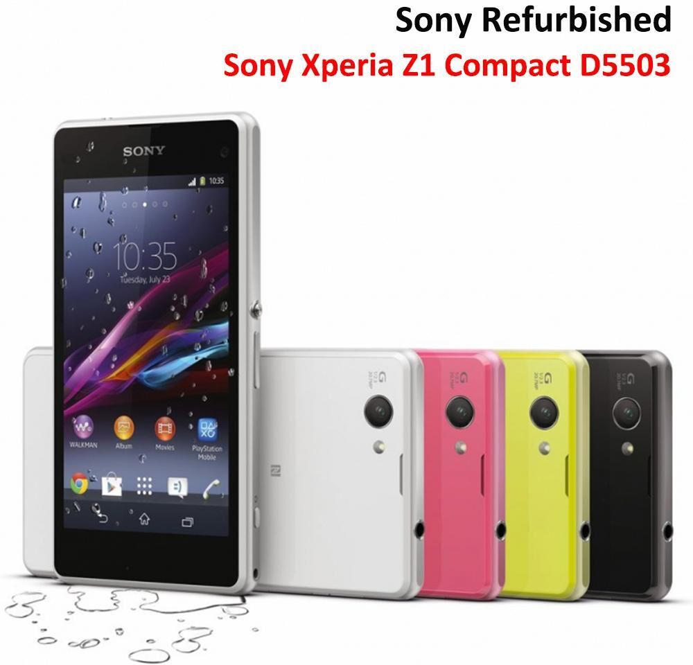 Sony Refurbished Sony Xperia Z1 Compact D5503 Cell phone 2GB RAM 16GB ROM Smartphones Unlocked Android MobilePhone