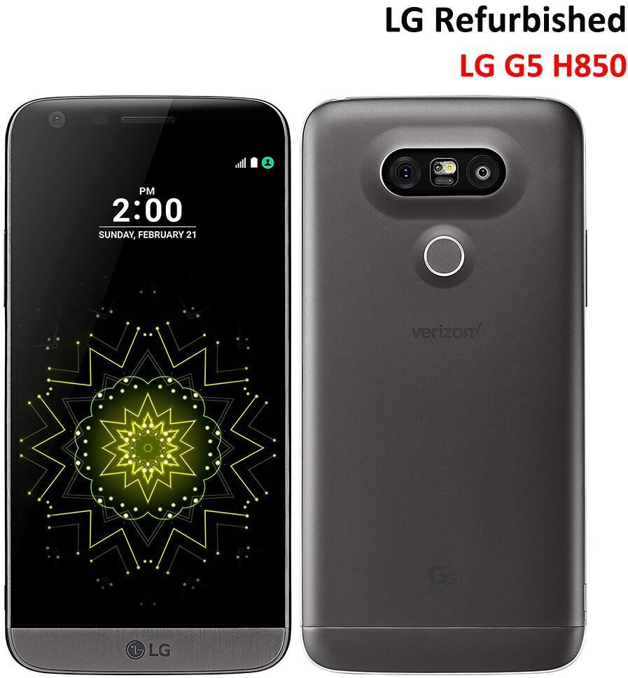 LG Refurbished LG G5 H850 5.3" Smartphones 4GB RAM 32GB ROM Factory Unlocked 4G/LTE Smartphone International Version