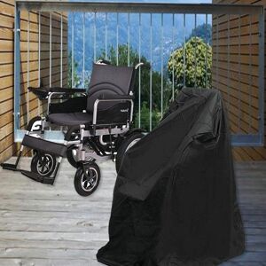 Garden1 Waterproof Rain Wheelchair Cover for Electric Manual Folding Wheelchairs Black