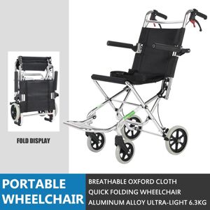 BMC Medical Foldable Wheelchair Elderly Wheelchair Scooter Portable Small Simple Folding Light Travel Aircraft Available