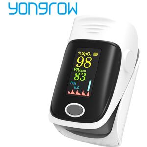 Yongrow Medical Finger Pulse Oximeter with TFT Display SPO2 PI Heart Rate Saturation Monitor