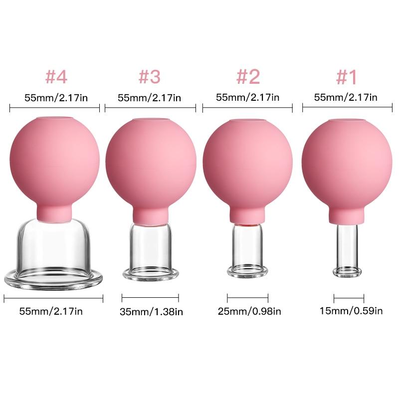 Good Trader New 1 Pcs Rubber Vacuum Cupping Glasses Massage Body Cups Anti Cellulite Cans Face Massage Vacuum Jar Medical Chineses Therapy Cupping