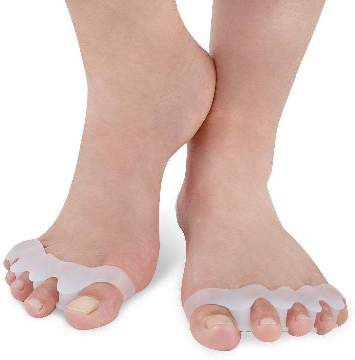 HOD Health&Home 2 Pack Toe Separators Silicone Bunion Hallux Valgus Protector Divider Foot Care