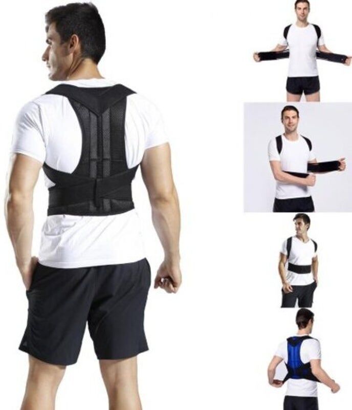 HOD Health&Home Posture Corrector Support Back Shoulder Correction Brace Belt Black