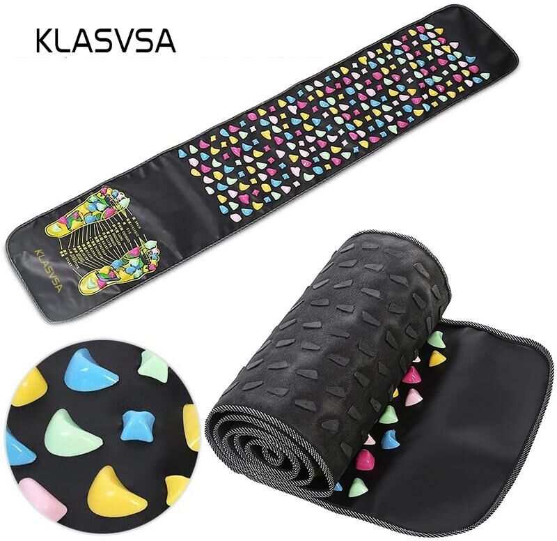 KLASVSA Leg Foot Massage Pad Pain Relief Stone Massager Mat Walk Muscle Stimulator Health Mattress Home Relaxation Health Care