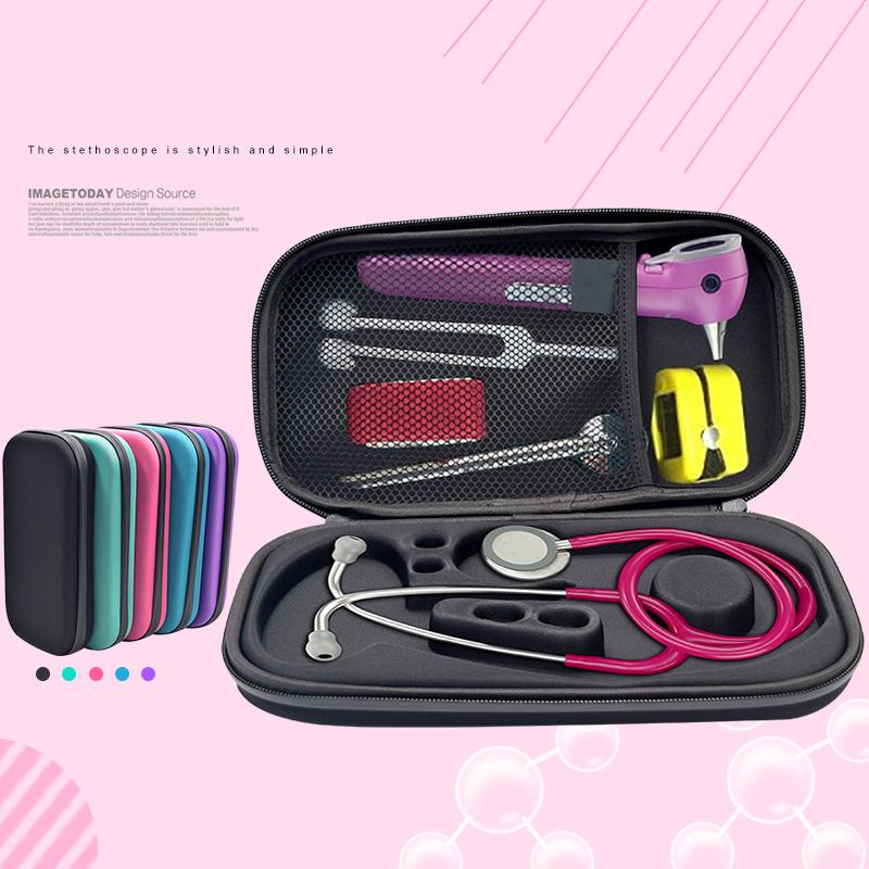 Trendy Music Portable Stethoscope Storage Box Carry Travel Case Bag Hard Drive Pen Medical Organizer