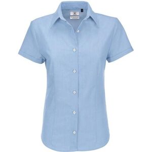 B and C B&C Ladies Oxford Short Sleeve Shirt / Ladies Shirts